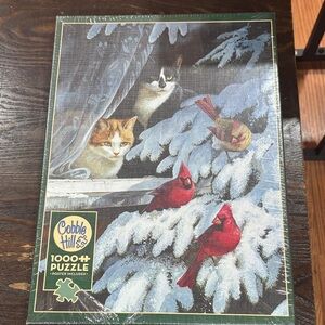 Cobble Hill Winter Cardinals 1000 Piece Puzzle